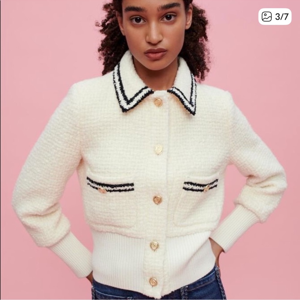 Maje Bloppe Tweed Jacket NWT sz 8